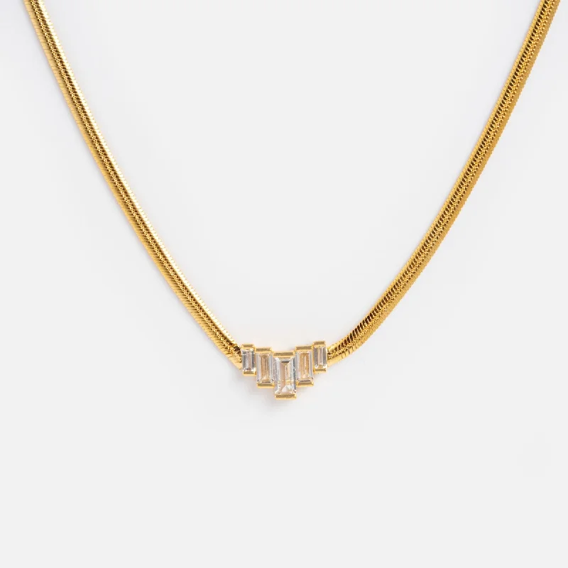 Multi-Layered Gold Necklace-Clarice Necklace