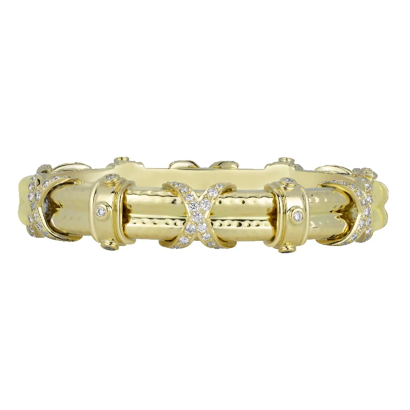 Trendy Metal Bangles for Women’s Fashion-Bangle - Diamond (2370D)