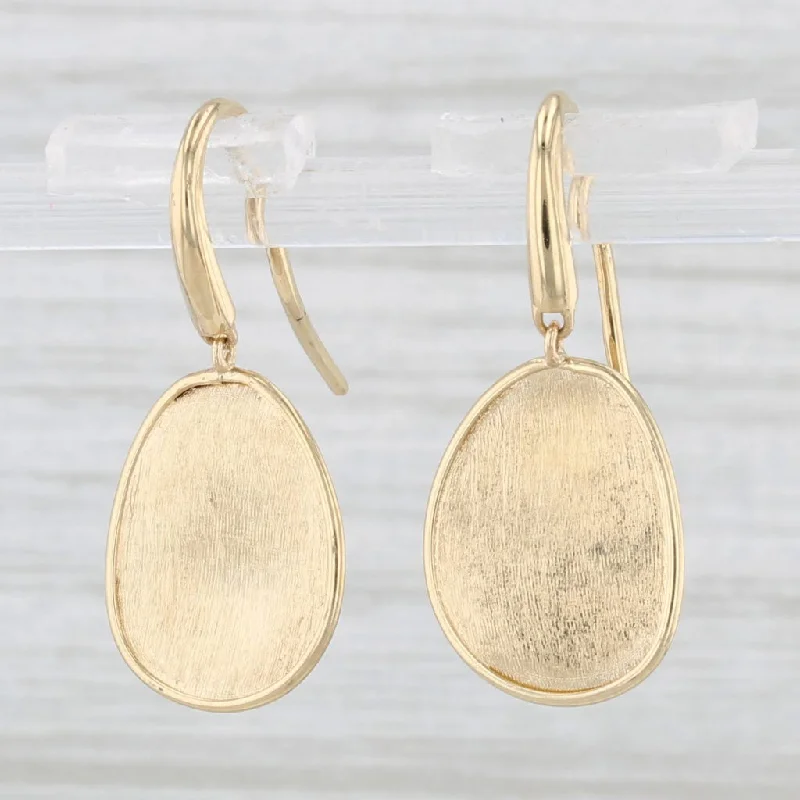 Acrylic Earrings for Casual Look-Marco Bicego Lunaria Drop Earrings 18k Yellow Gold Hook Posts