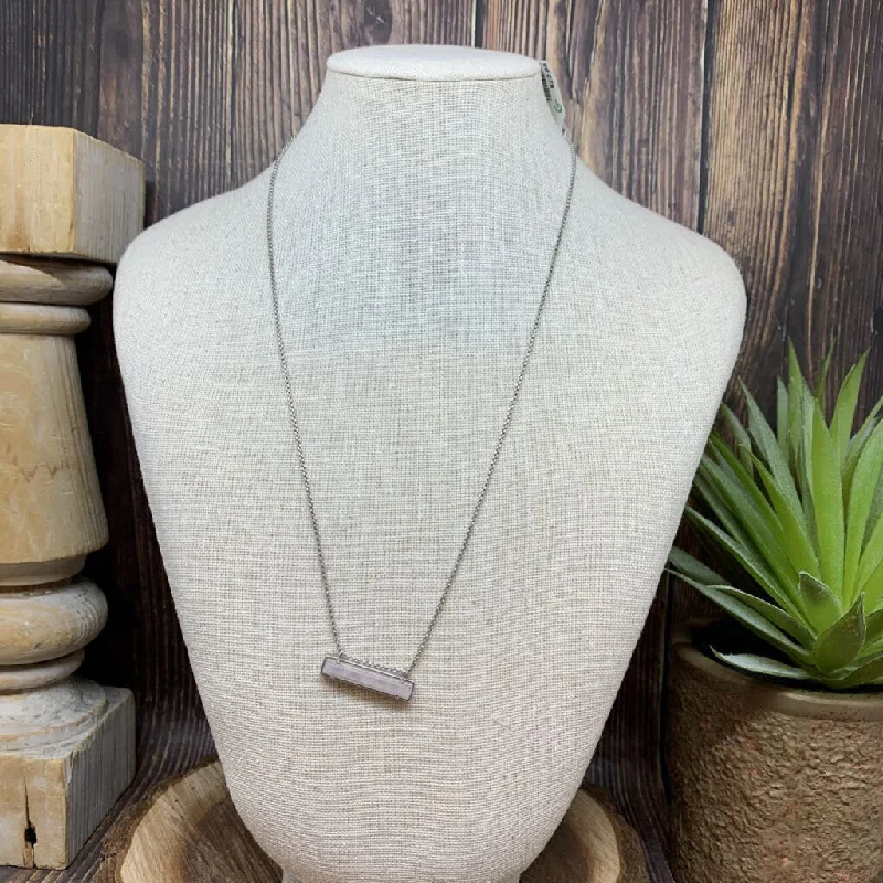 Elegant Long Necklace with Charms-Kendra Scott Bar Pendant Necklace