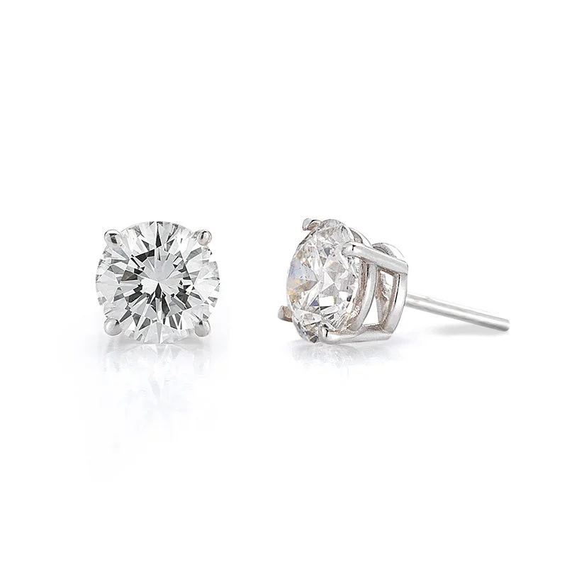 Emerald Cut Earrings-1/3 CTW Diamond Stud Earrings - Value