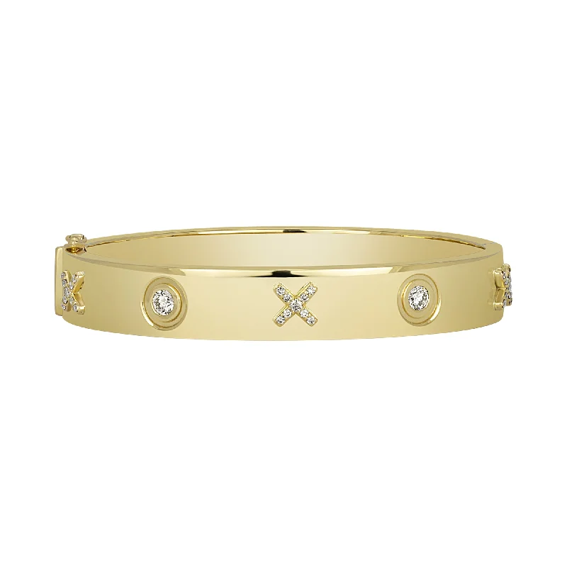 Bohemian Charm Bangles with Personalized Touch-Bangle - Diamond (2339E)