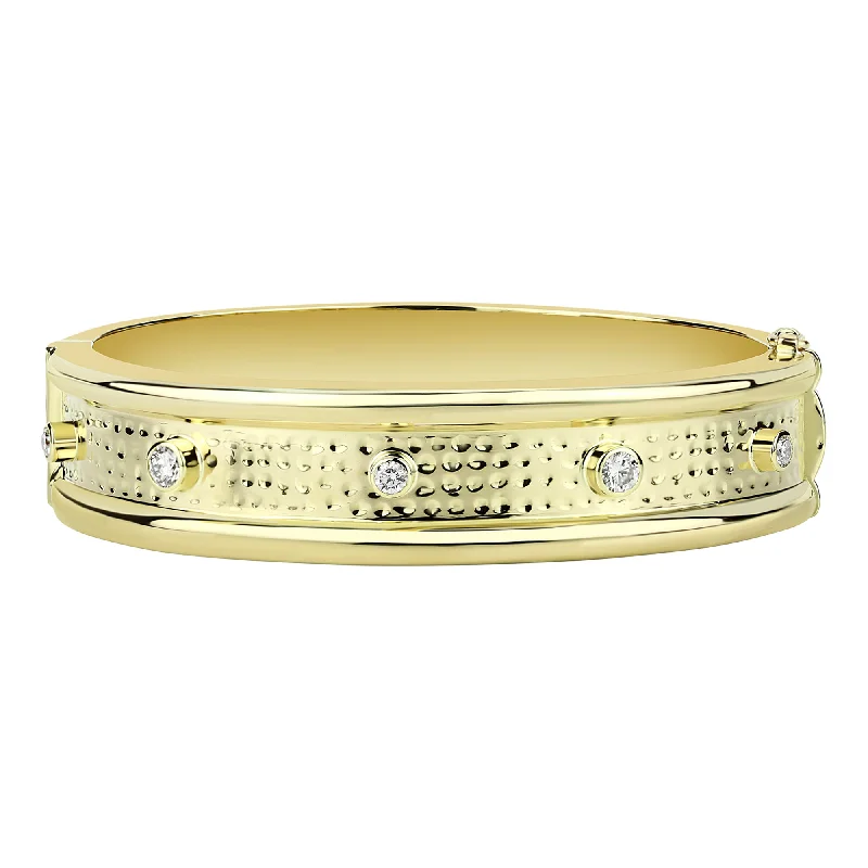 Personalized Silver Bangles with Special Dates-Bangle - Diamond (2310F)