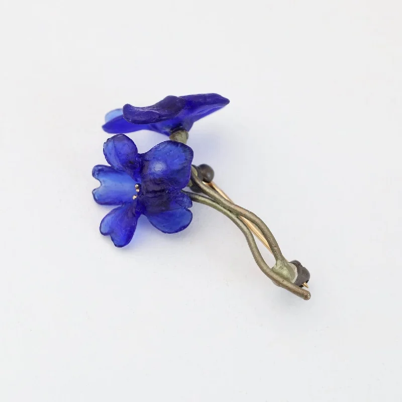 Personalized Crystal Brooch for Anniversary Gifts-Wild Violet Brooch