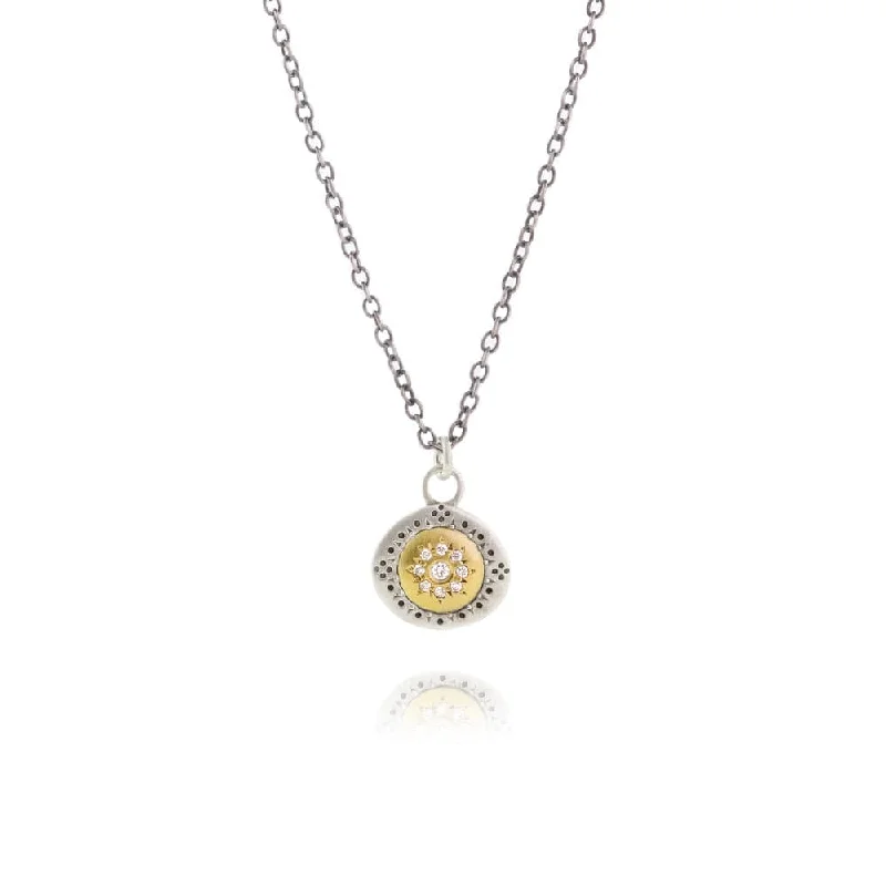 Elegant Choker Necklace for Evening-Diamond Seeds Of Harmony Charm Necklace