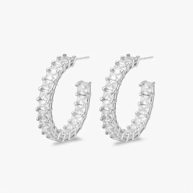 Cuff Earrings for Women-Radiante Hoop Earrings