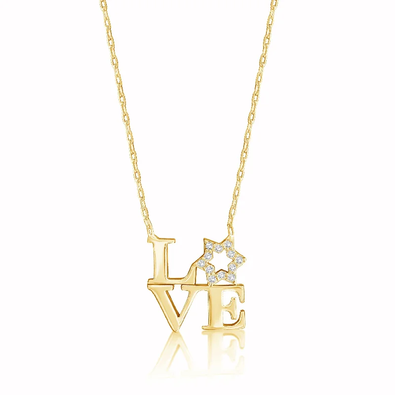 Personalized Name Necklace for Gifts-Love Letter Necklace - Gold Plated