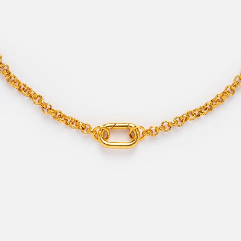 Unique Gold Necklace for Fashion-Gold Filled Charm Holder Necklace