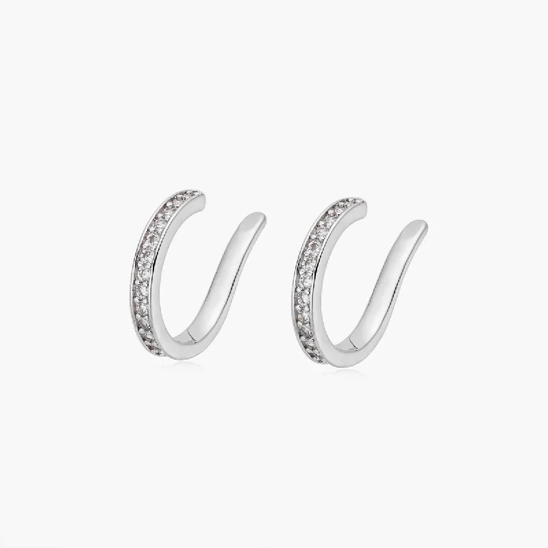 Chunky Earrings for Women-Minima Ear Cuff (Pair)