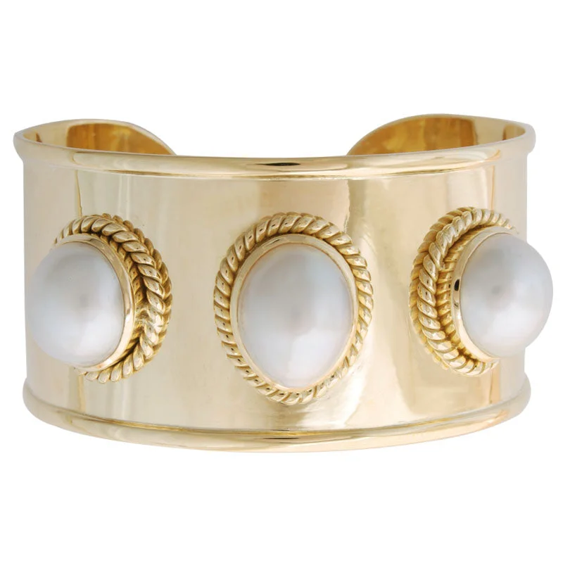 Trendy Bangle Set with Colored Gemstone Details-Bangle-Pearl