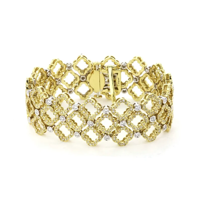 Simple Bracelet with Adjustable Size for Women-4.20 ctw Diamond Bracelet